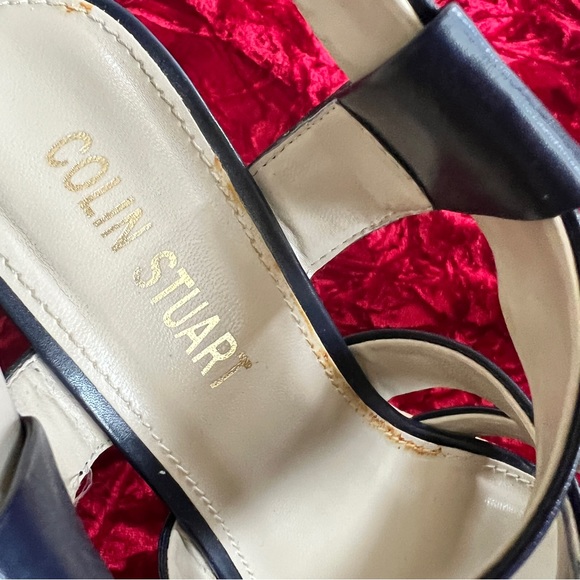 Colin Stuart Leather Strappy Platform Stilettos - Picture 15 of 15